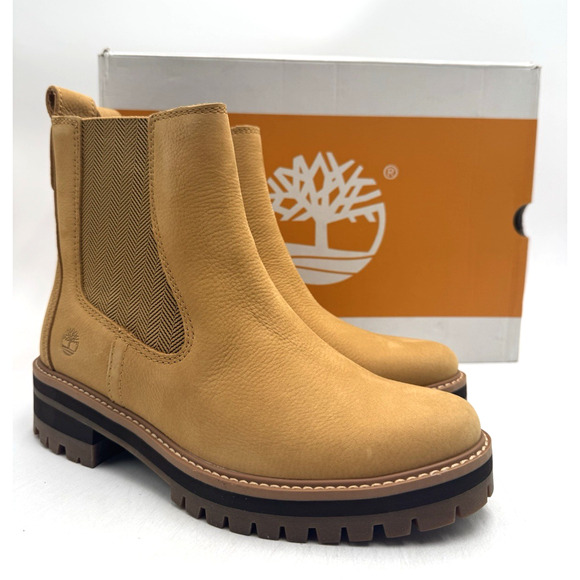 Timberland COURMAYEUR Women's NEW Chelsea Boot Wheat US Size 8.5 Medium - Picture 1 of 11